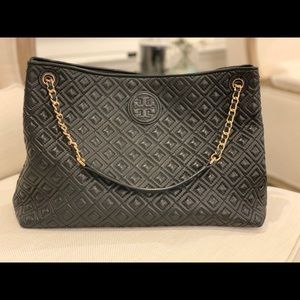 Tory Burch “Marion” Diamond Quilted Tote